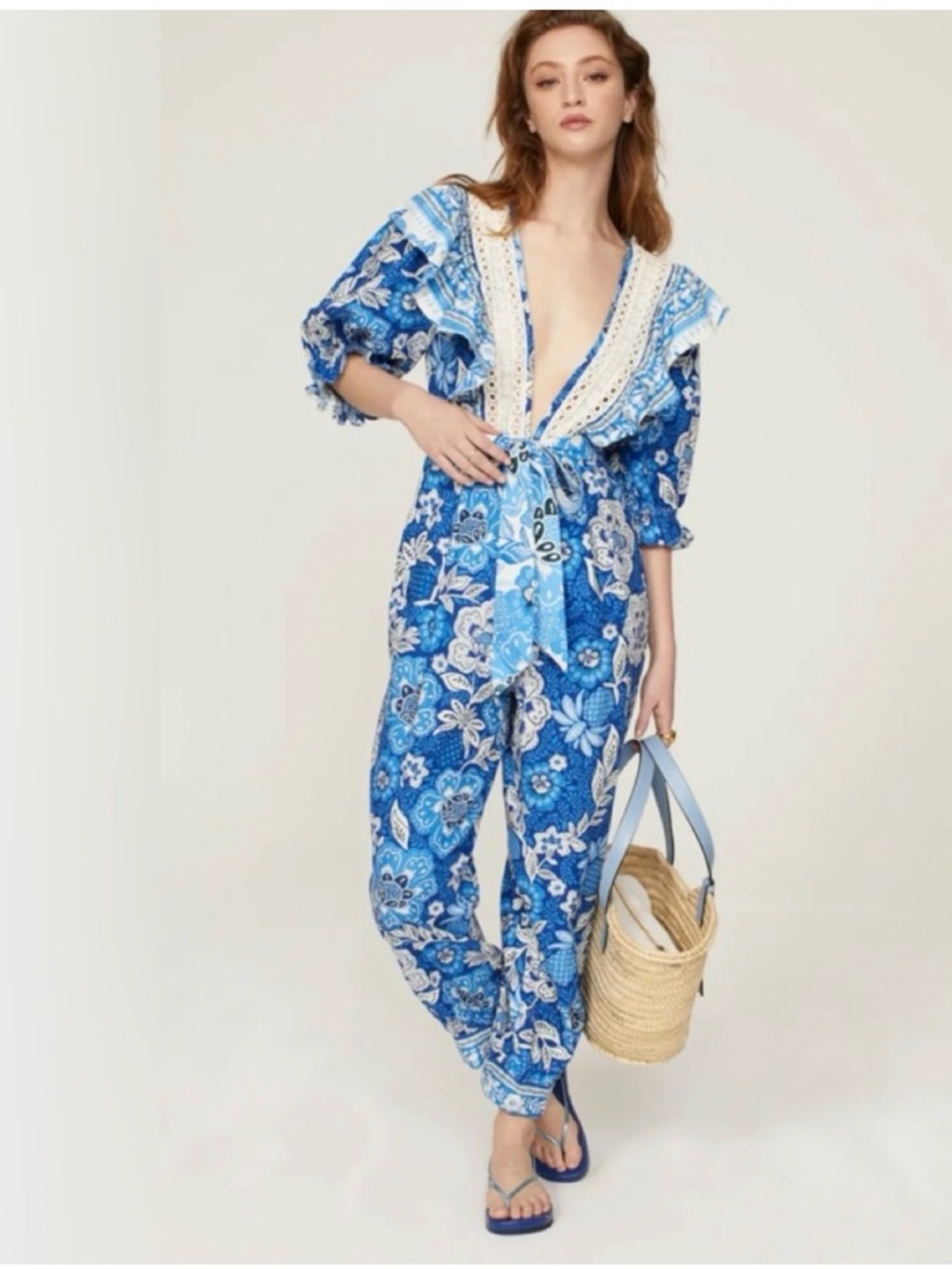 Farm Rio Full of Flowers Jumpsuit